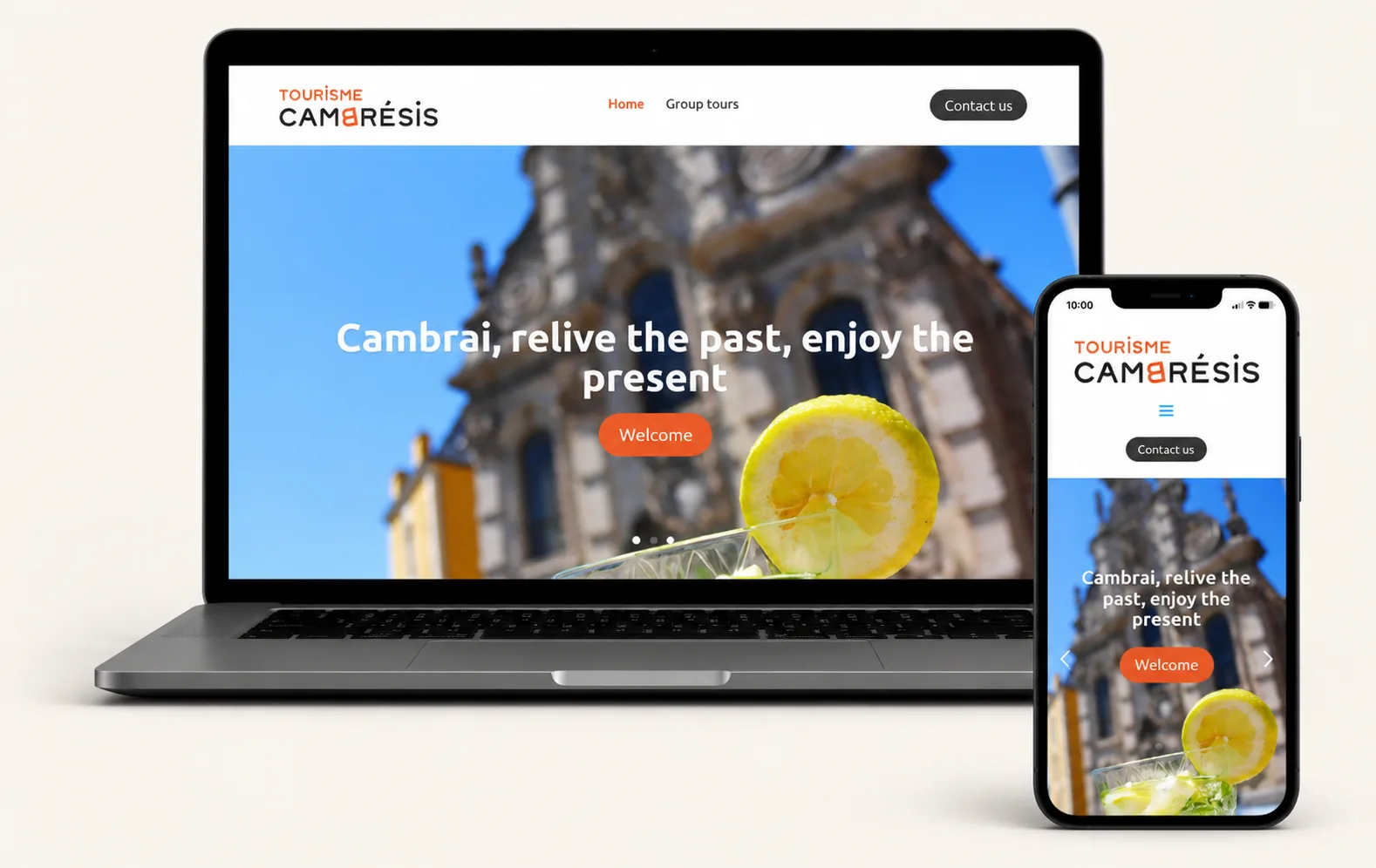 Site Visit Cambrai créé par Pévèle Digitale